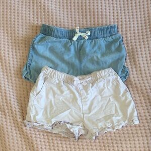 Girls Blue and Lavender Shorts Set